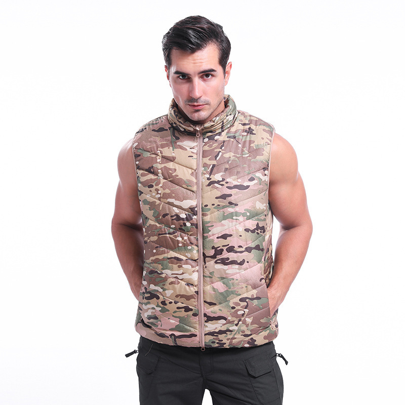 LAYENNETactical Outdoor Camouflage Thermal Vest Multi-pocket Quick-drying Man Mesh Utility Outdoor Fishing Men's Vest