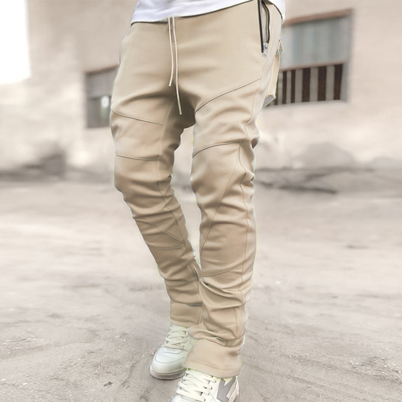 LAYENNE High Quality Custom Logo High Quality Flare Leg Jogging Trousers Joggers Flared Sweatpants Sweat Pants Men