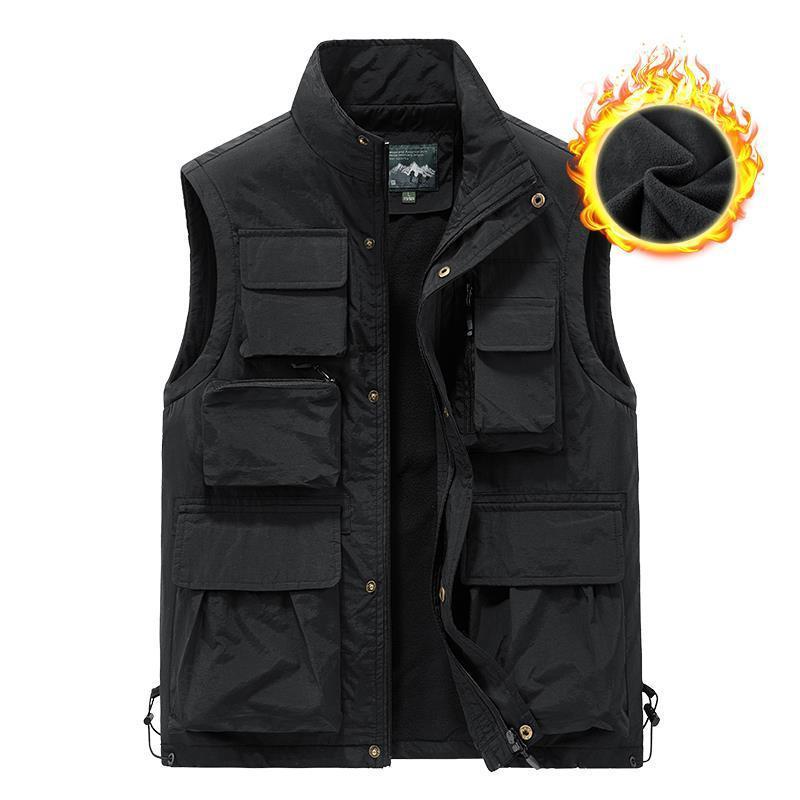 LAYENNE  Work  Utility Windproof fleece winter Outdoor Fishing Men's Vest