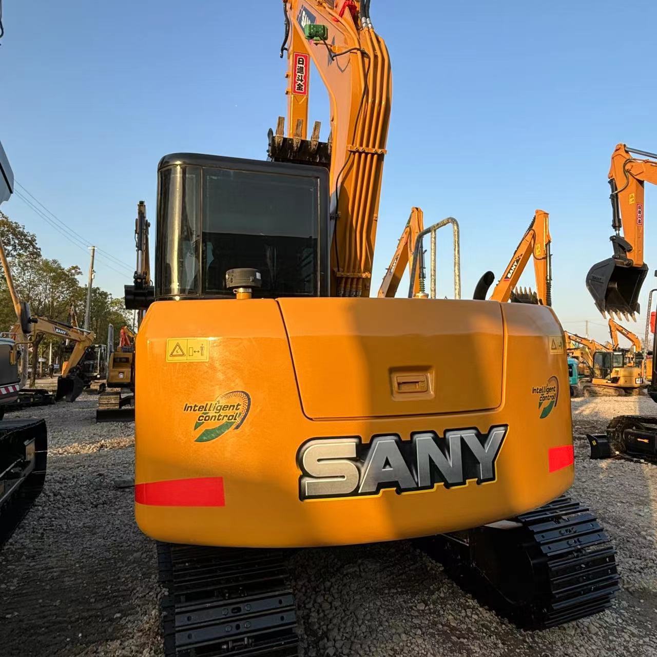 7.5ton SANY SY75C Low Price Used Excavator Original Good Condition Factory Supply Crawler Hydraulic with CE/EPA Certificates