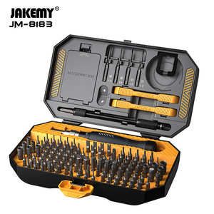 JAKEMY 145 in 1 High Quality Precise 3C Mobile Phone Repair Mini Screwdriver Set Hand Tools With Super Magnetic Bits