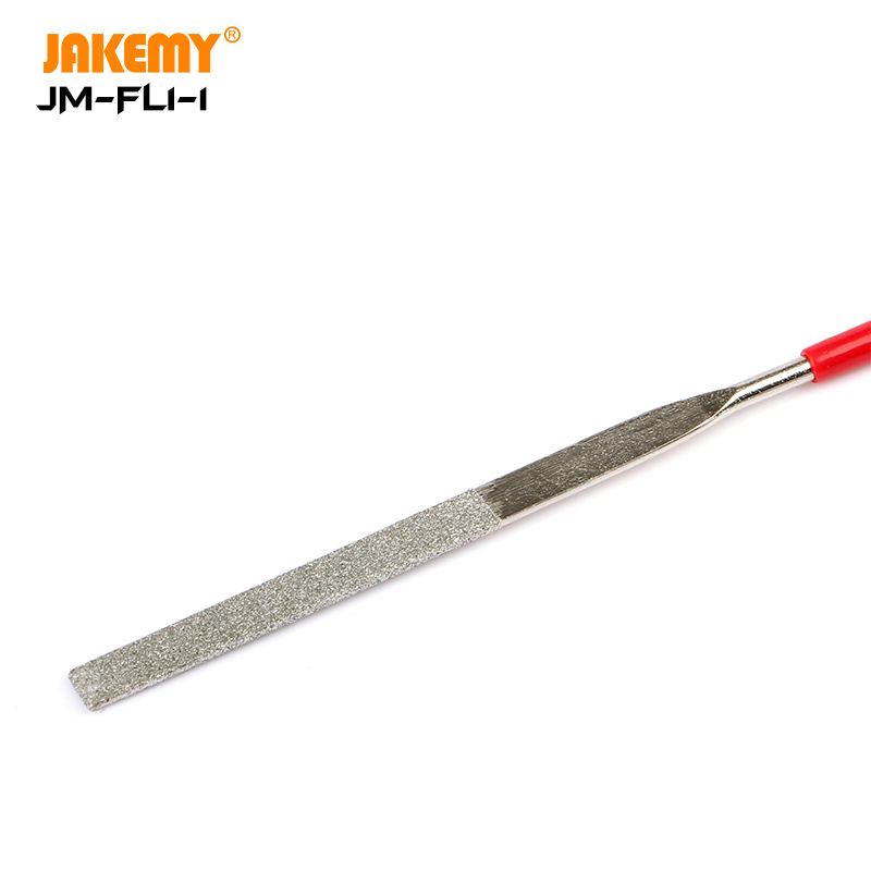 JAKEMY JM-FL1-1 Professional Hand Tool Rasp Plastic Handle Diamond File Stainless Steel Jeweler Diamond Carving Craft Tool Set