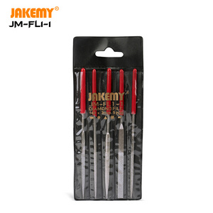 JAKEMY JM-FL1-1 Professional Hand Tool Rasp Plastic Handle Diamond File Stainless Steel Jeweler Diamond Carving Craft Tool Set