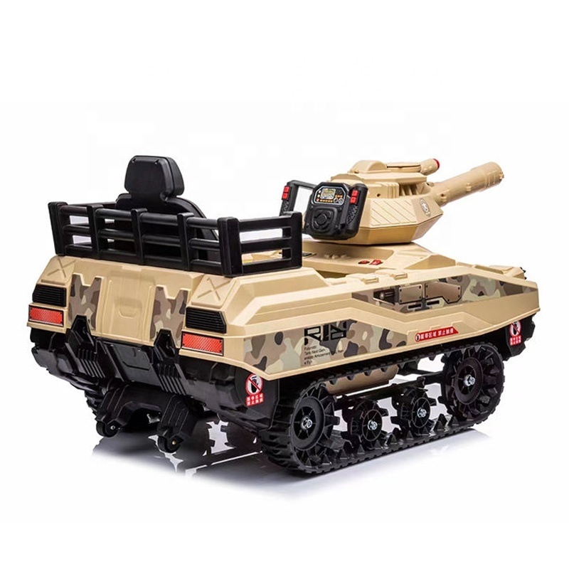 Popular kids ride on car army tank electric RC big size kids ride on tank can shooting tank ride on