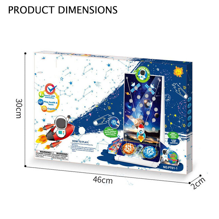 Eco Friendly Rocket Launch Puzzle Game Educational Toys For Kids