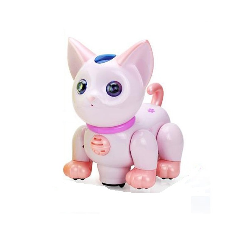 Lovely Musical Electronic Pet Cat Toys Bump N Go Battery Operated Cat Toys For Children