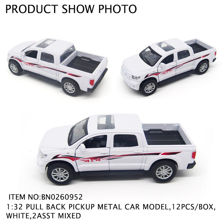 12PCS 1 32 Scale Die Cast Pickup Model Car Diecast Truck Toy For Kids