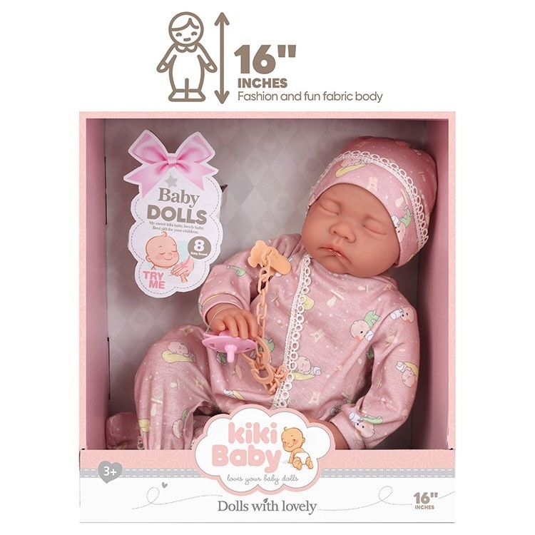 16INCH real baby dolls bebe reborn newborn, girl toy play house baby dolls that look real sleep baby doll toy