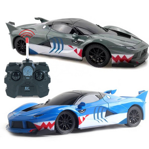 Wholesale cheap 4CH 1:16 rc shark car toys remote control racing car toy plastic rc toy for kids