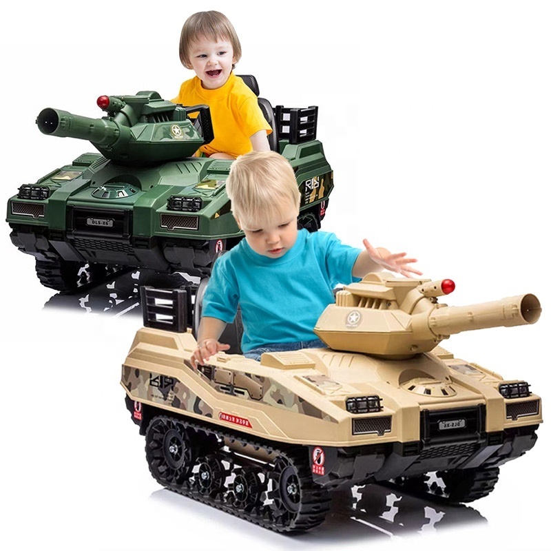 Popular kids ride on car army tank electric RC big size kids ride on tank can shooting tank ride on