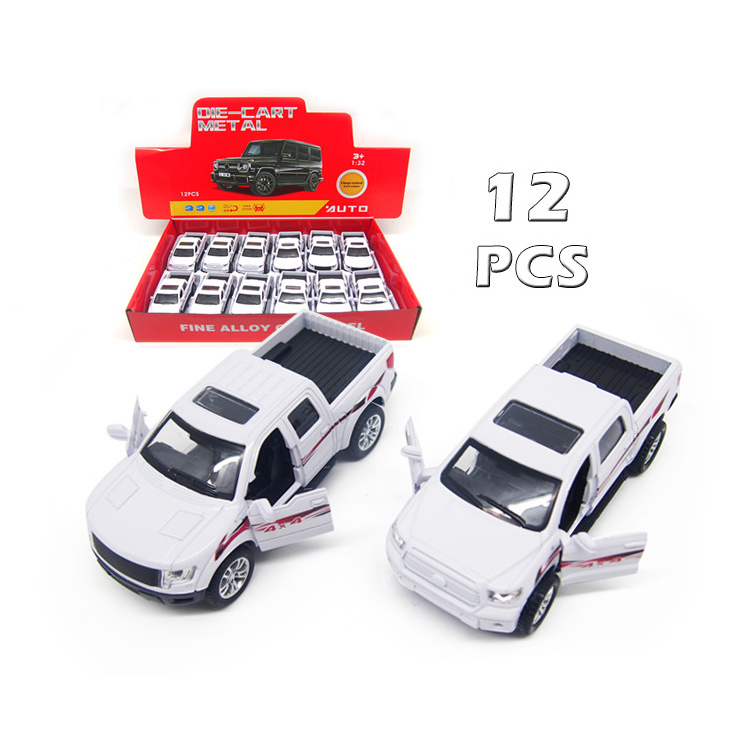 12PCS 1 32 Scale Die Cast Pickup Model Car Diecast Truck Toy For Kids