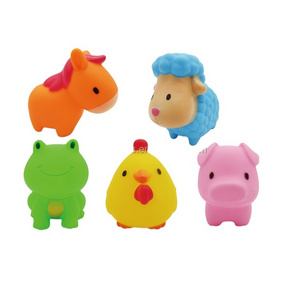 Vinyl Baby Bath Toy Lovely Floating Rubber Animals Squirt Toys