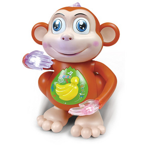 JACKOTOYS cute animal kid baby sound toy Musical Children Toy dancing monkey toy