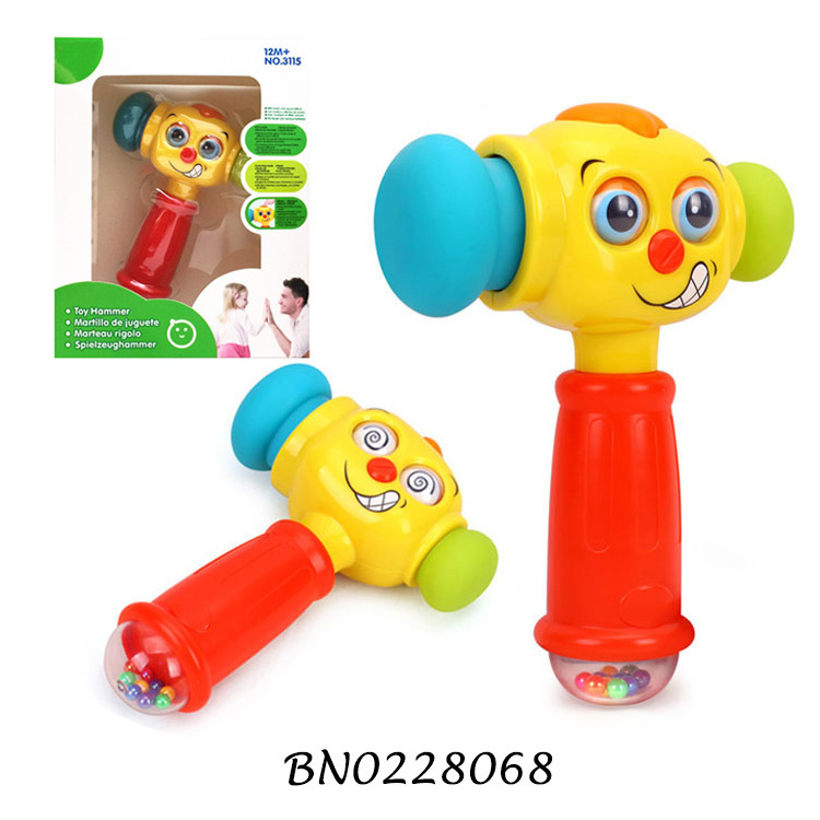 Funny Educational Baby Toy Hammer Baby Toddler Toy  With Language Learning Light Music