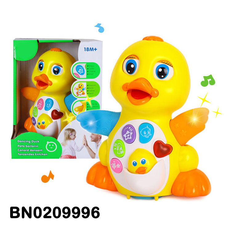 Light Music Interactive Yellow EQ Swing Duck Toy  Kid Education Toy Baby Toys