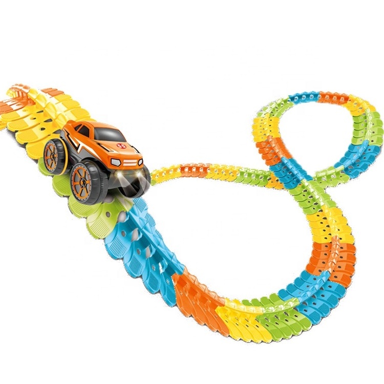 New Arrivals DIY Plastic ABS Hight Speed Electric Car Track Toys Christmas Gift For Kids Toy 2023