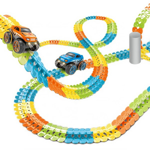 New Arrivals DIY Plastic ABS Hight Speed Electric Car Track Toys Christmas Gift For Kids Toy 2023