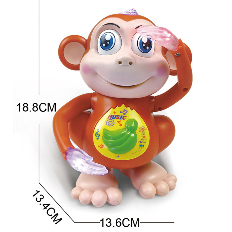 JACKOTOYS cute animal kid baby sound toy Musical Children Toy dancing monkey toy