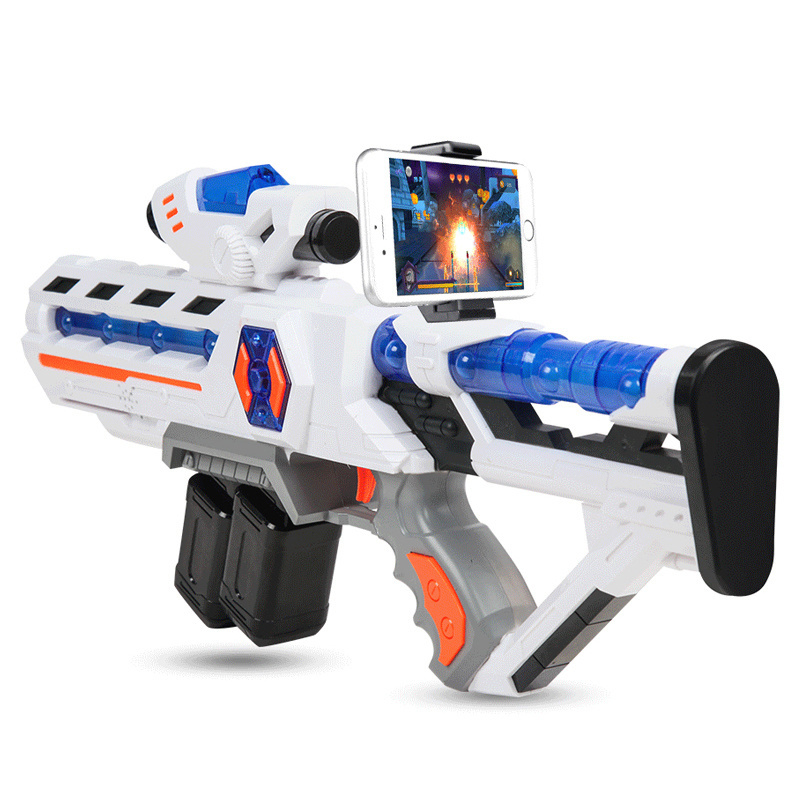 3D virtual fighting play smart control plastic ar game gun for mobile phone