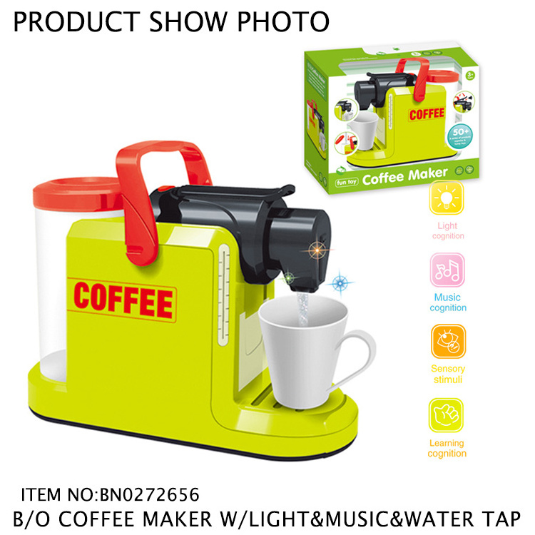 pretend play electrical toys battery operated music light water outlet coffee maker kitchen toy