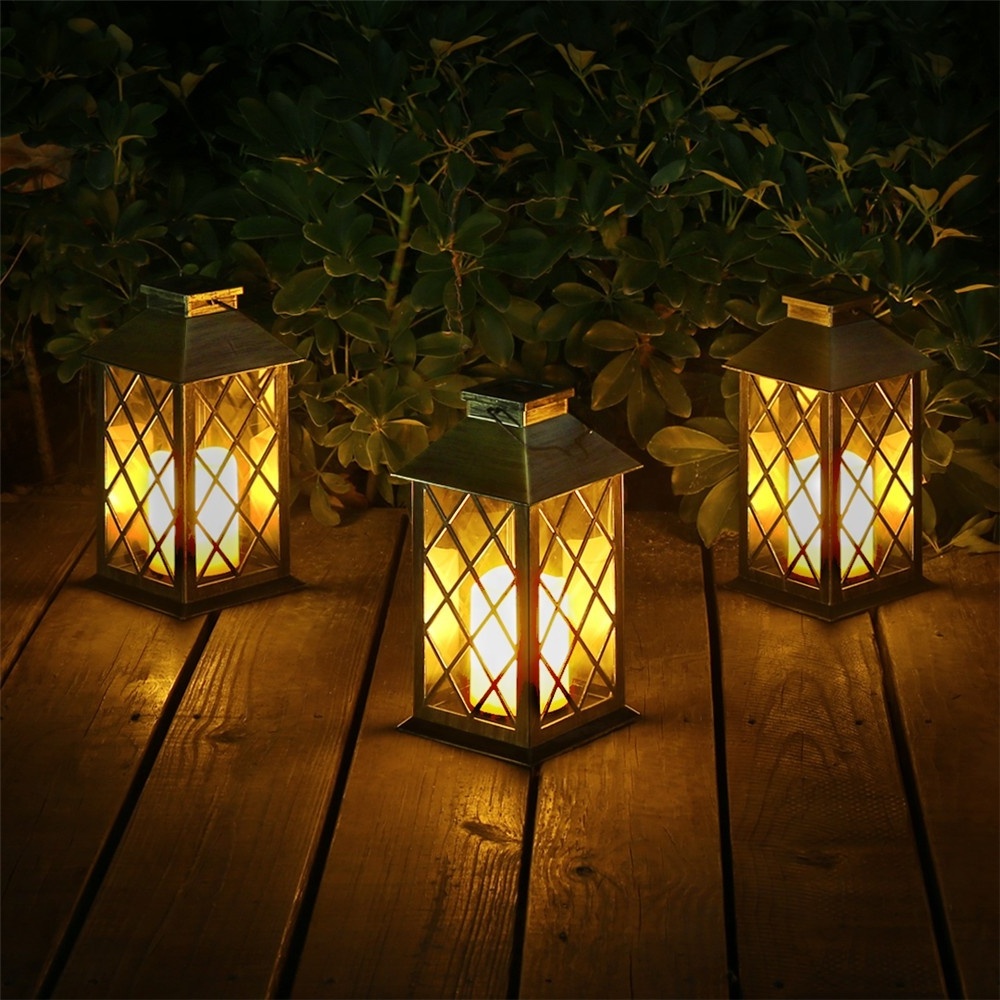 Lamparas De Jardin Solar San Rafael Solar Lantern Retro Lanterns Solar_light_lamps Plastic Solar Light LED Landscape Metal 10000