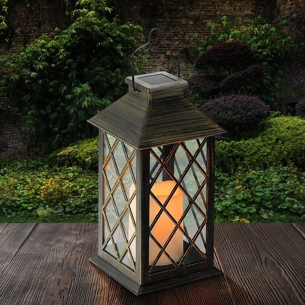 Lamparas De Jardin Solar San Rafael Solar Lantern Retro Lanterns Solar_light_lamps Plastic Solar Light LED Landscape Metal 10000