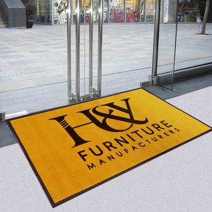 Rubber Logo Floor Door Mats Colorful Custom Printed Nitrile Anti-slip New Free Custom Design Customized CLASSIC Rectangle Nylon