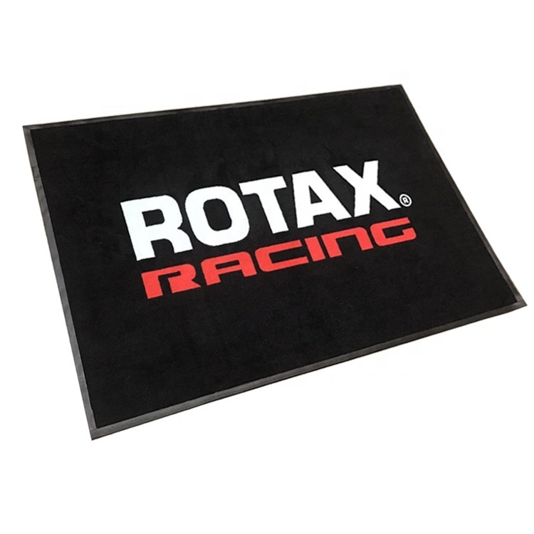 Garage Indoor or Outdoor Rubber Logo Floor Motorcycle Mat