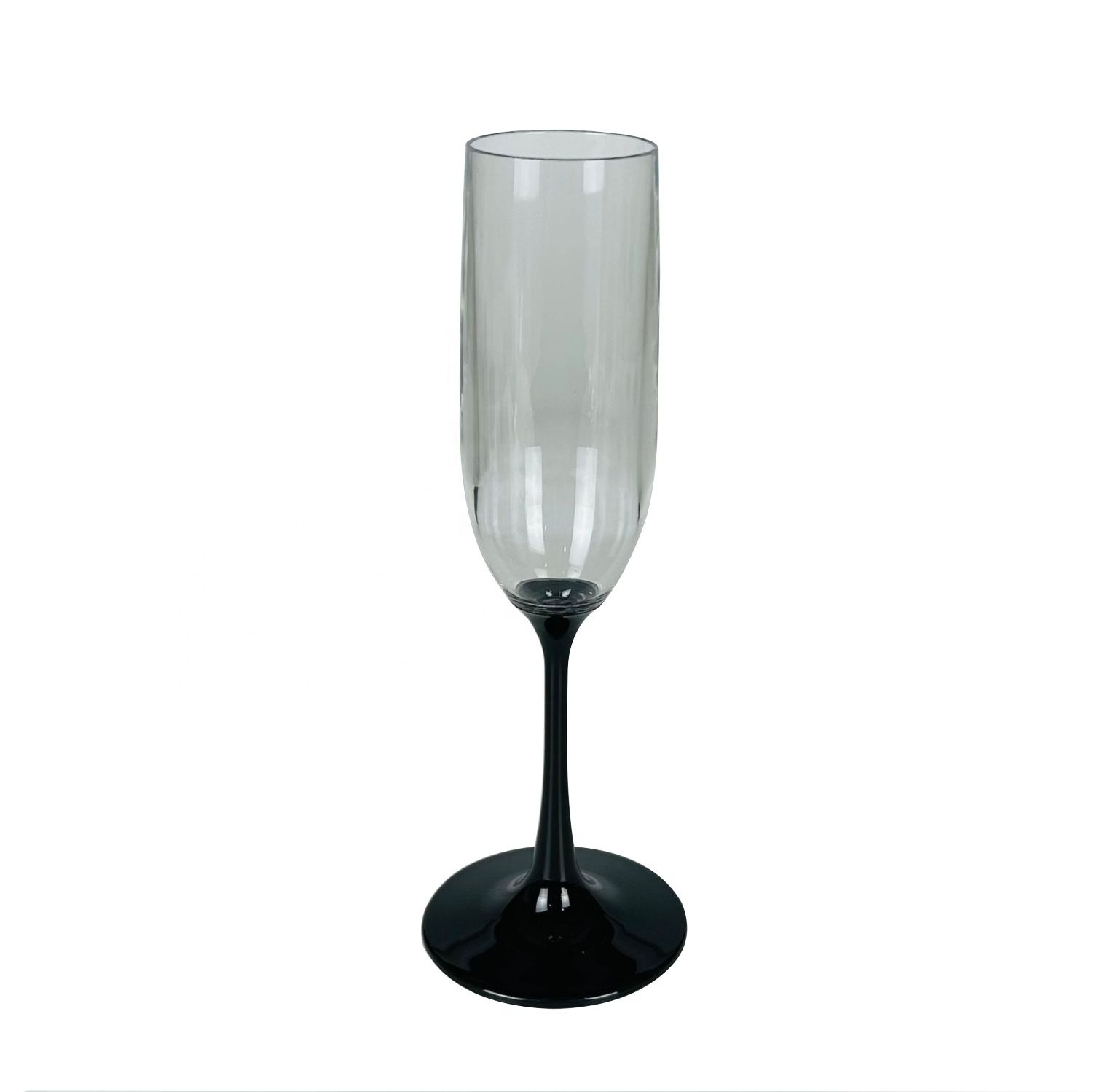 Acrylic plastic color stem champagne glasses