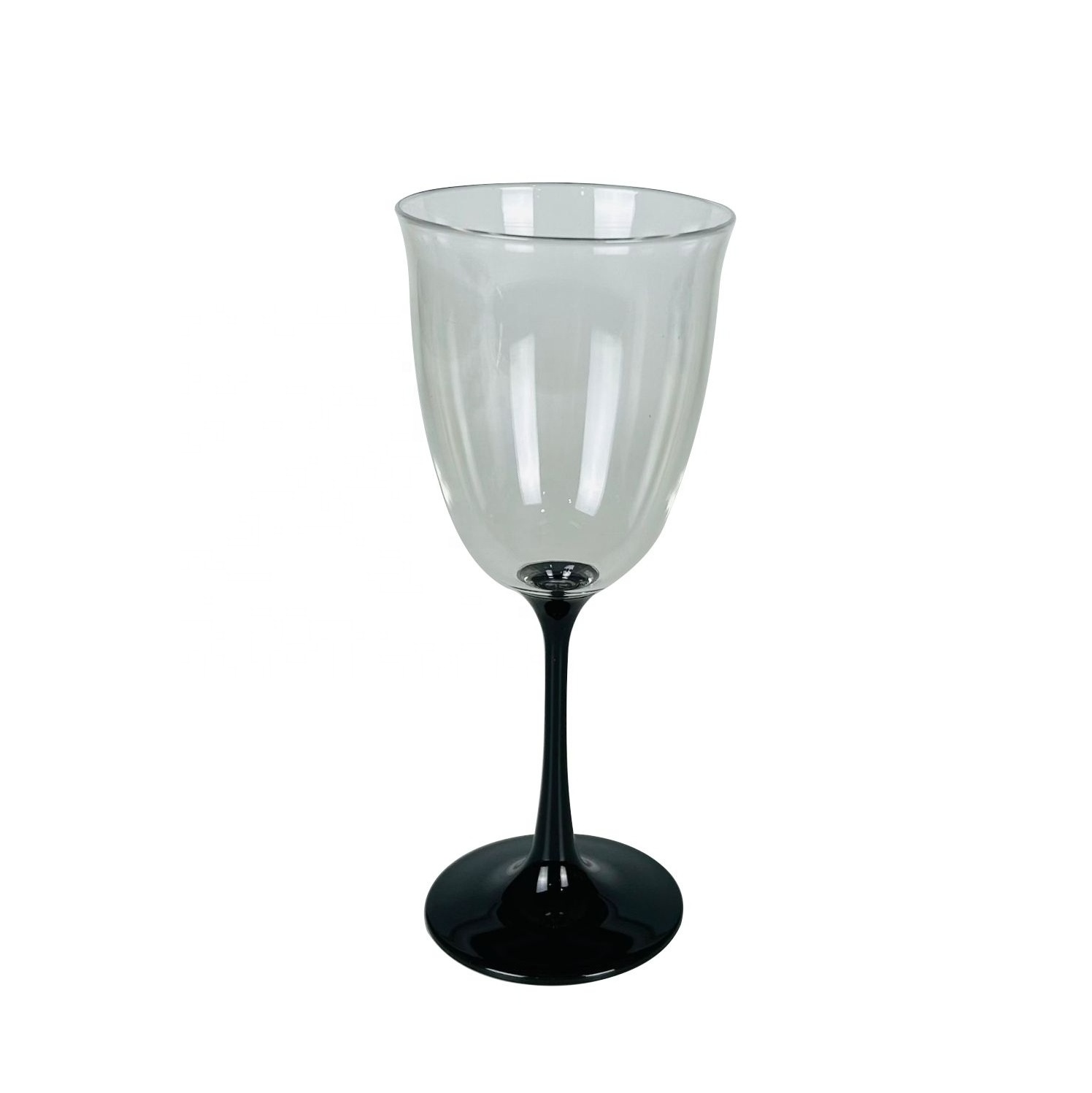 Acrylic plastic colored stem water glasses