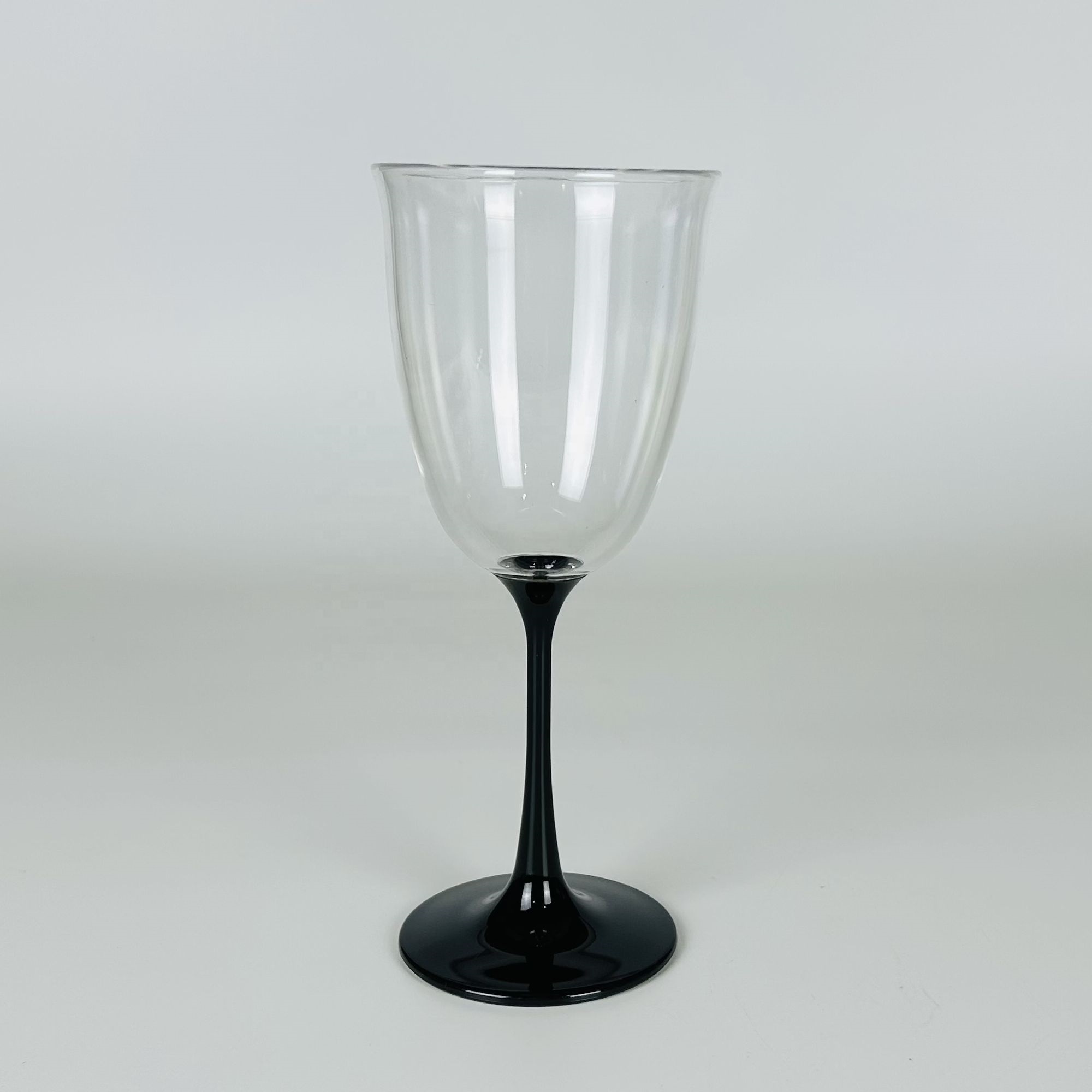 Acrylic plastic colored stem water glasses