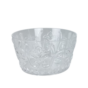 Embossed Acrylic Tabletop Dinnerware Salad Bowl