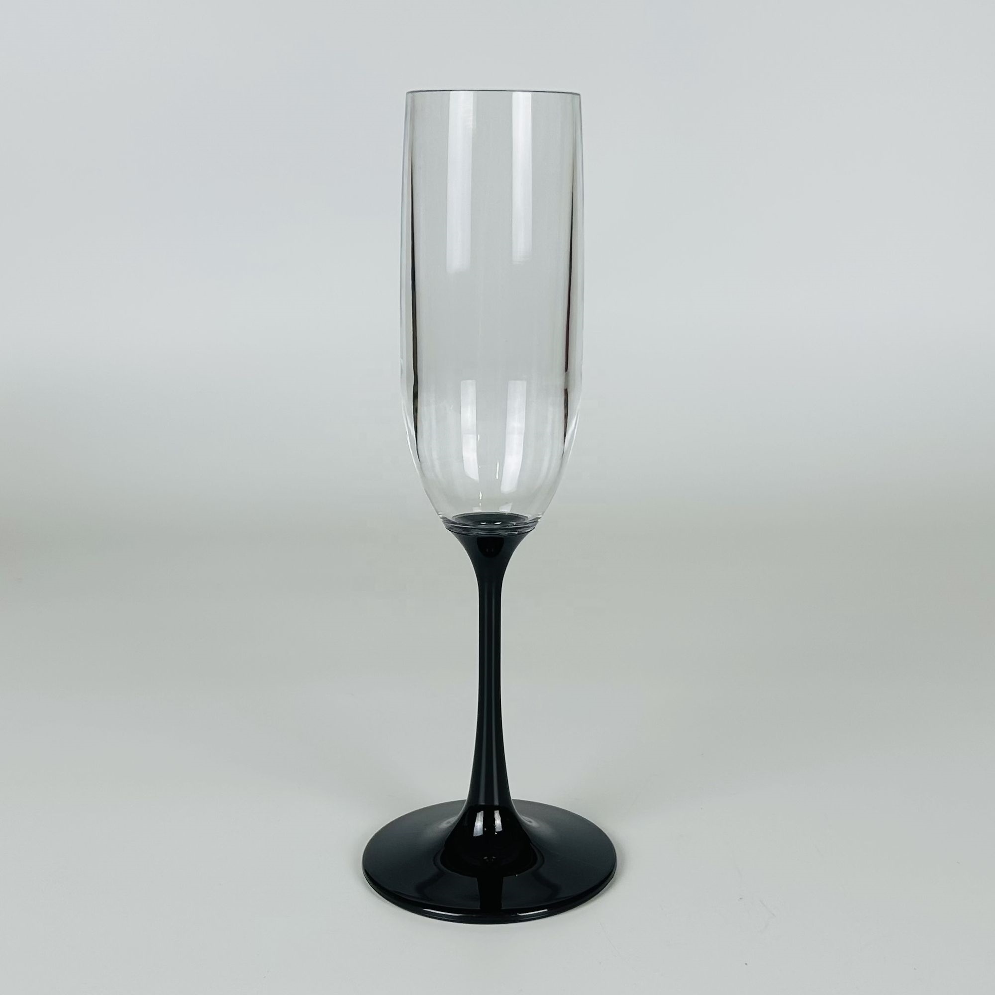 Acrylic plastic color stem champagne glasses