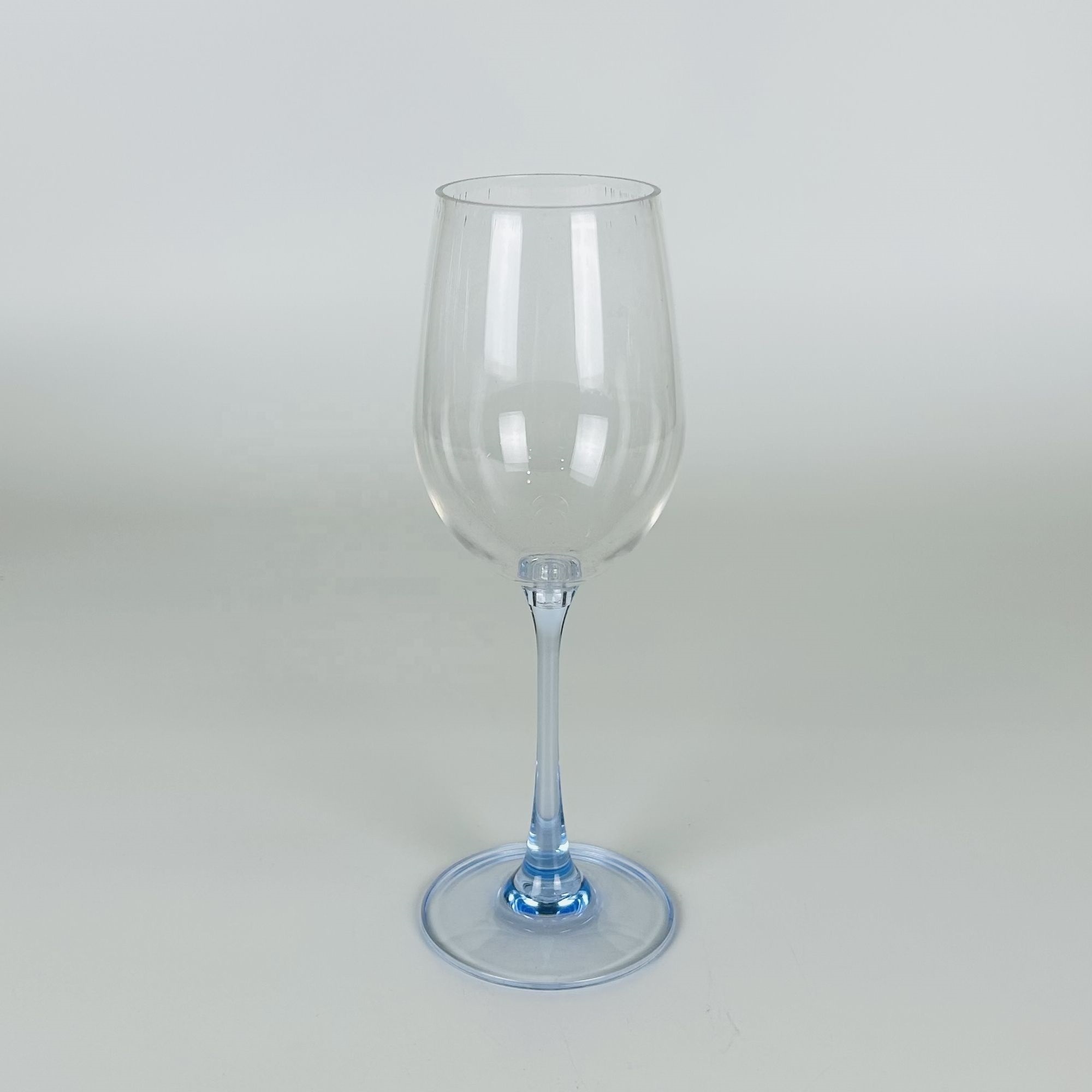 Acrylic plastic color stemmed wine glasses