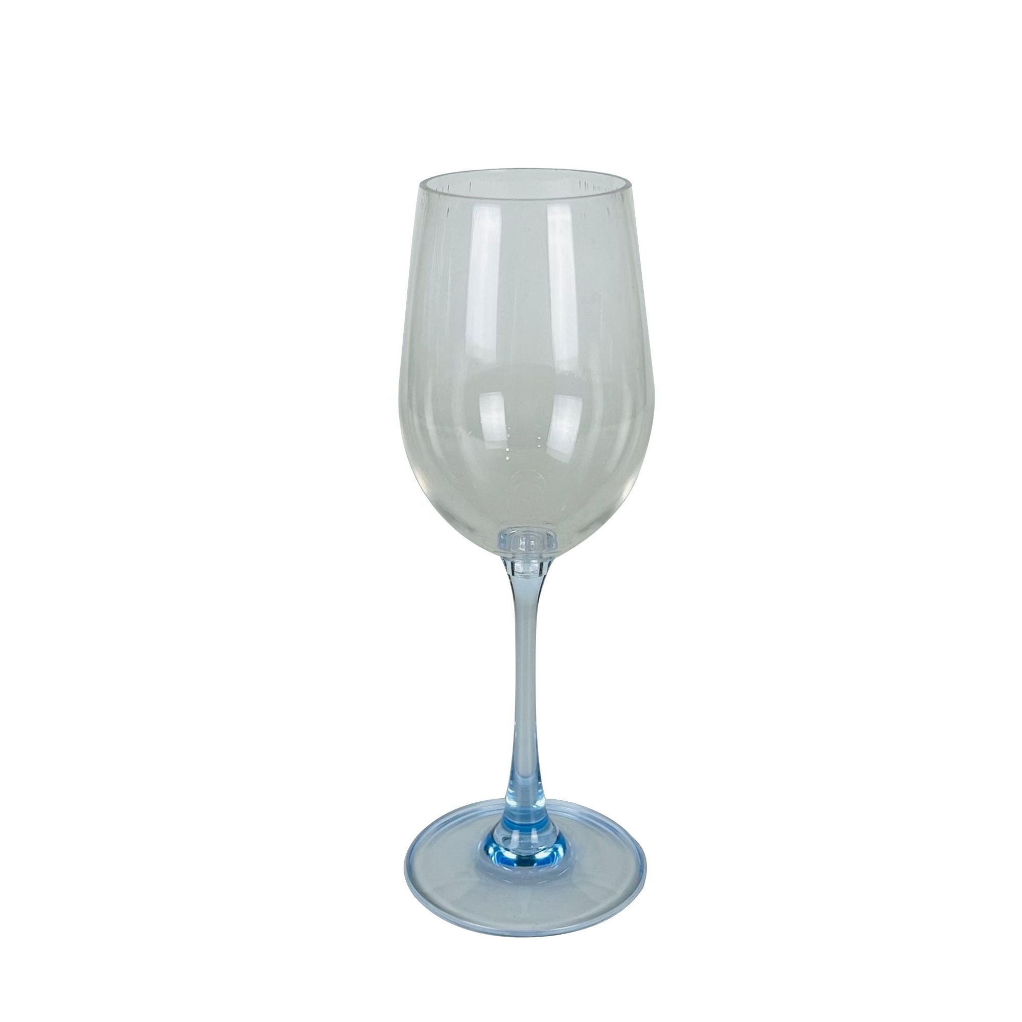 Acrylic plastic color stemmed wine glasses