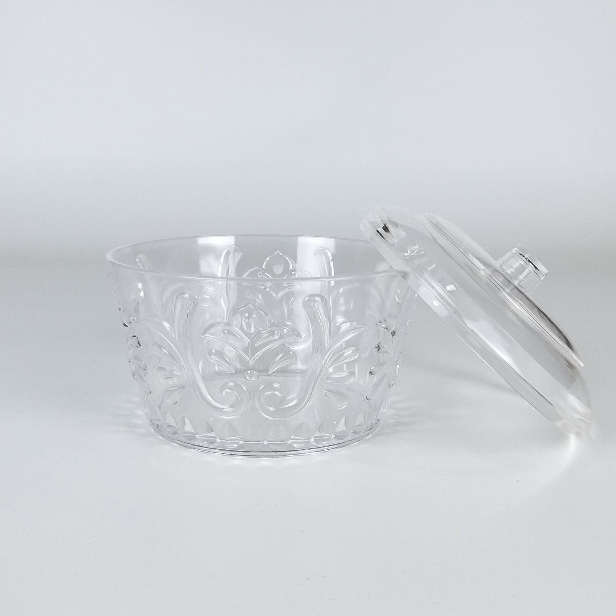 Embossed Acrylic Tabletop Dinnerware Salad Bowl