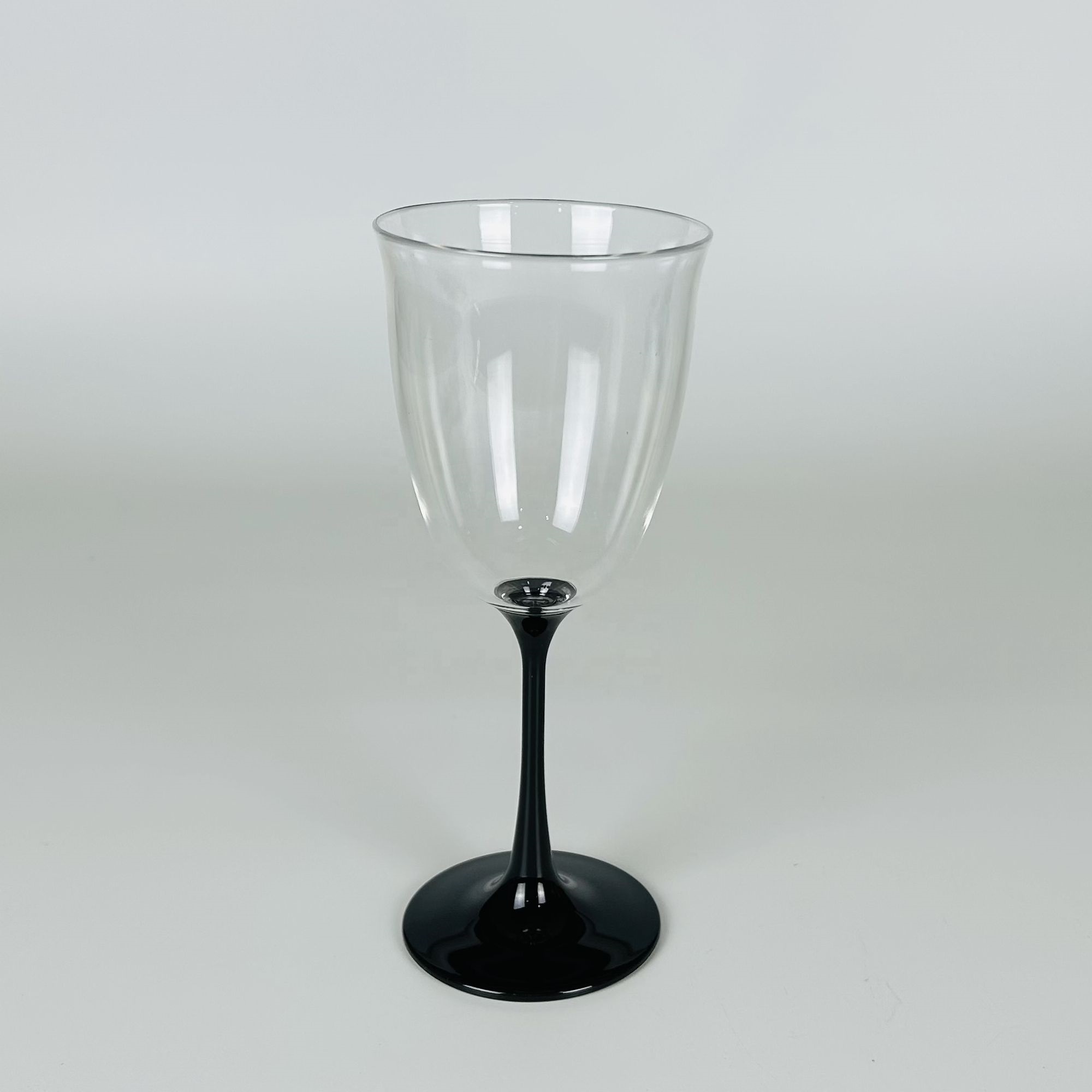 Acrylic plastic colored stem water glasses