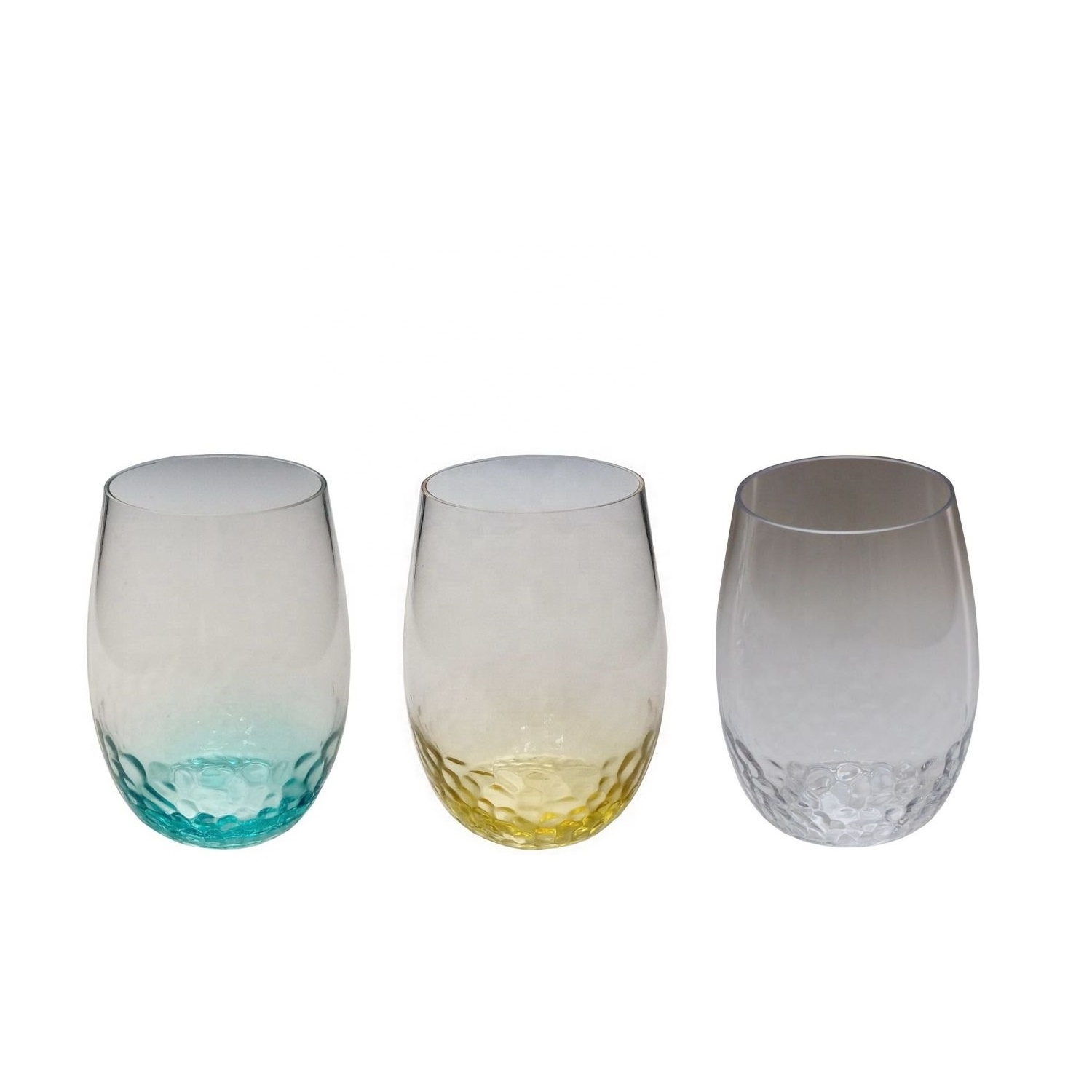 5 oz Acrylic Plastic Hammered Champagne Glass