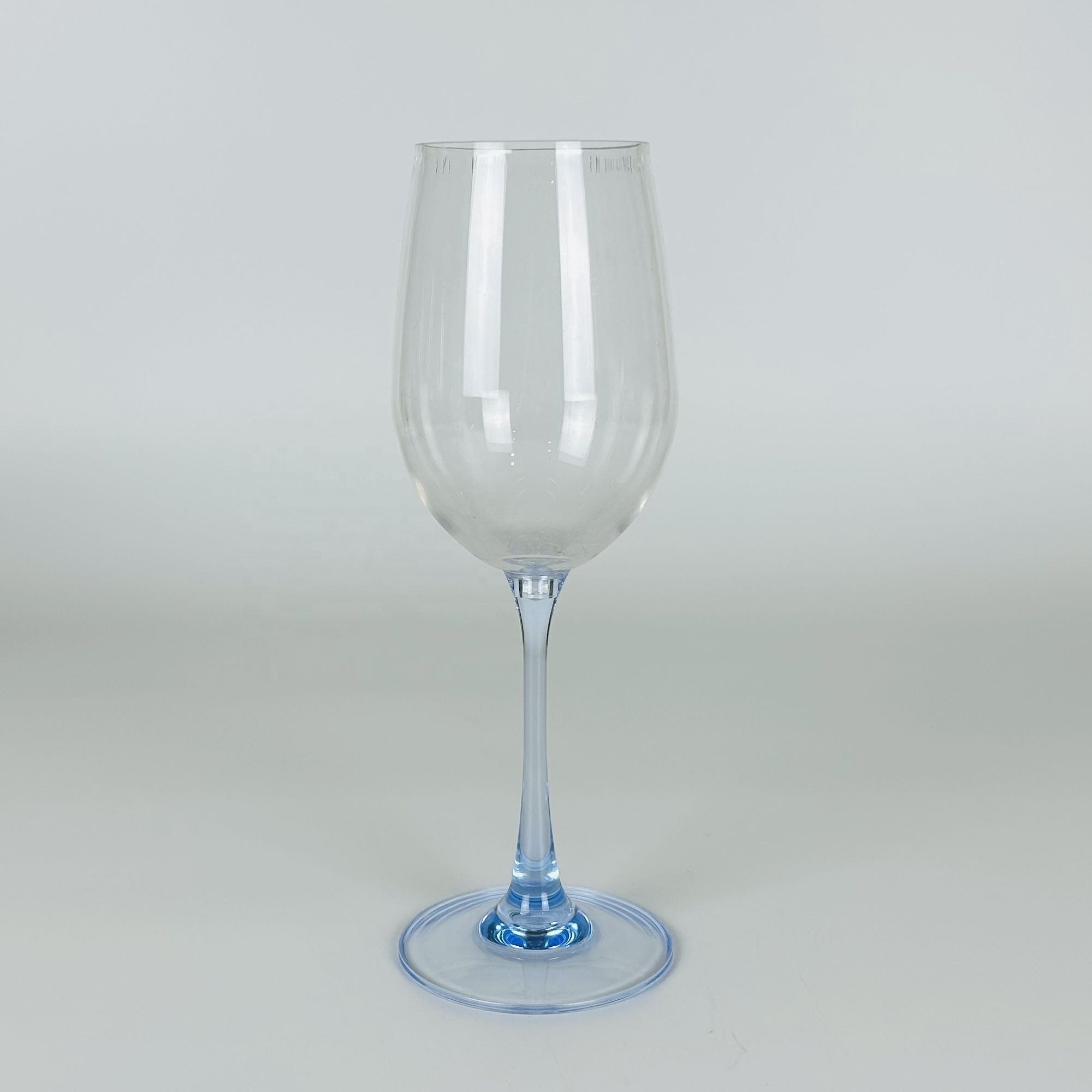 Acrylic plastic color stemmed wine glasses