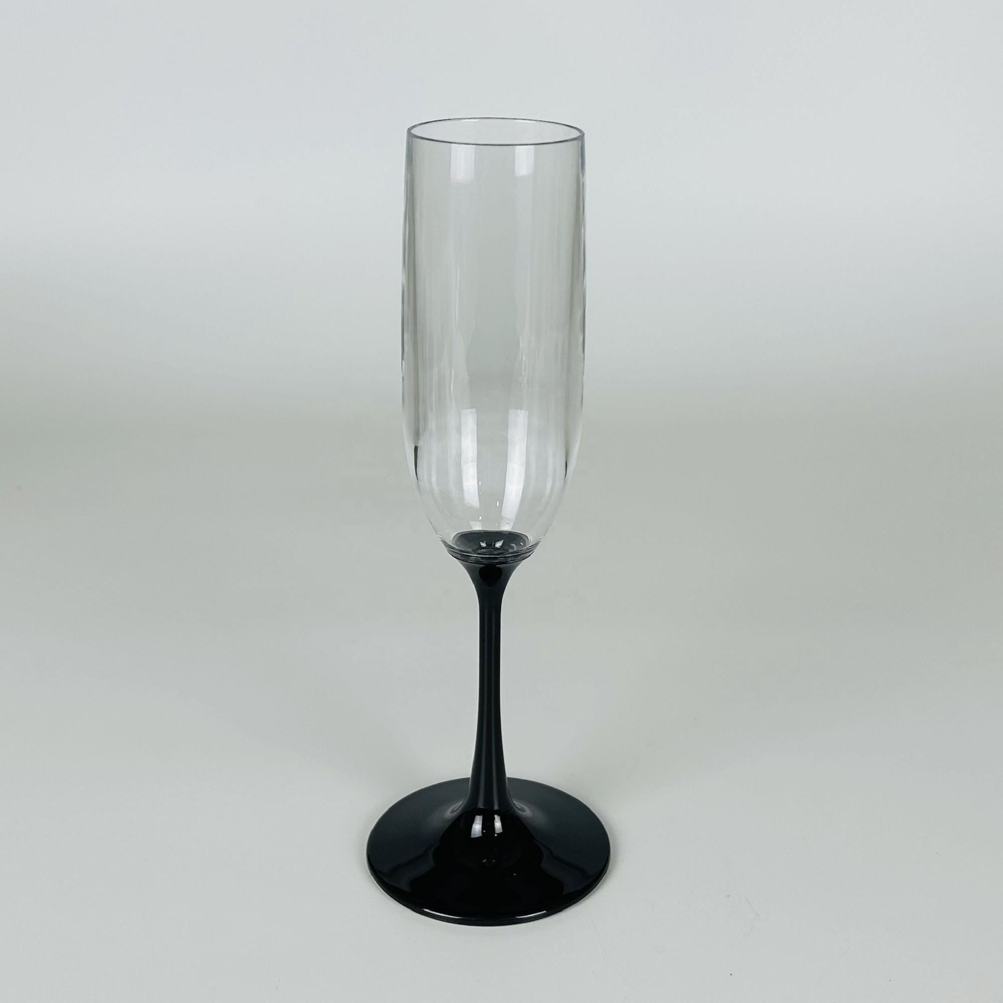 Acrylic plastic color stem champagne glasses