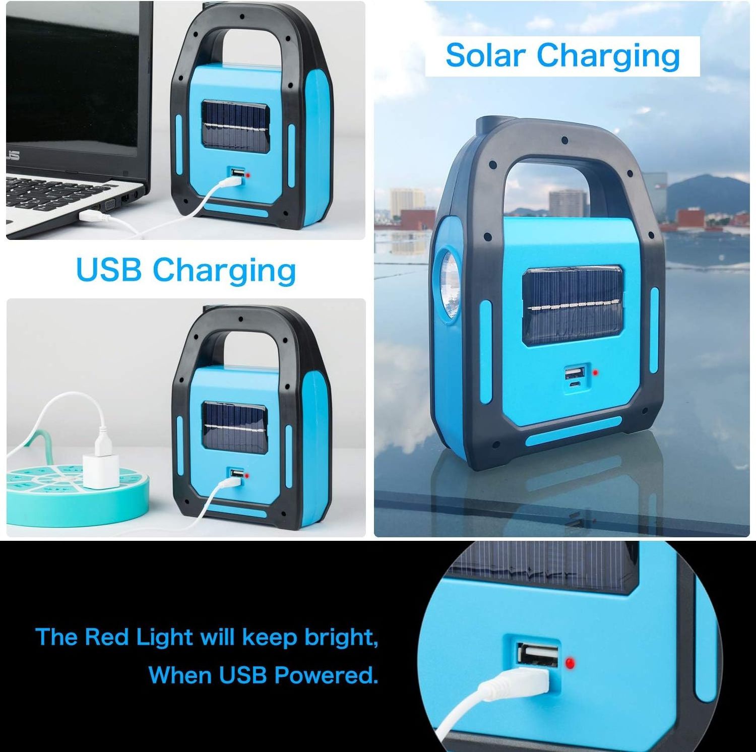 3 work mode Solar emergency light USB camping lanterns led rechargeable Solar emergency light Flashlight LED Light