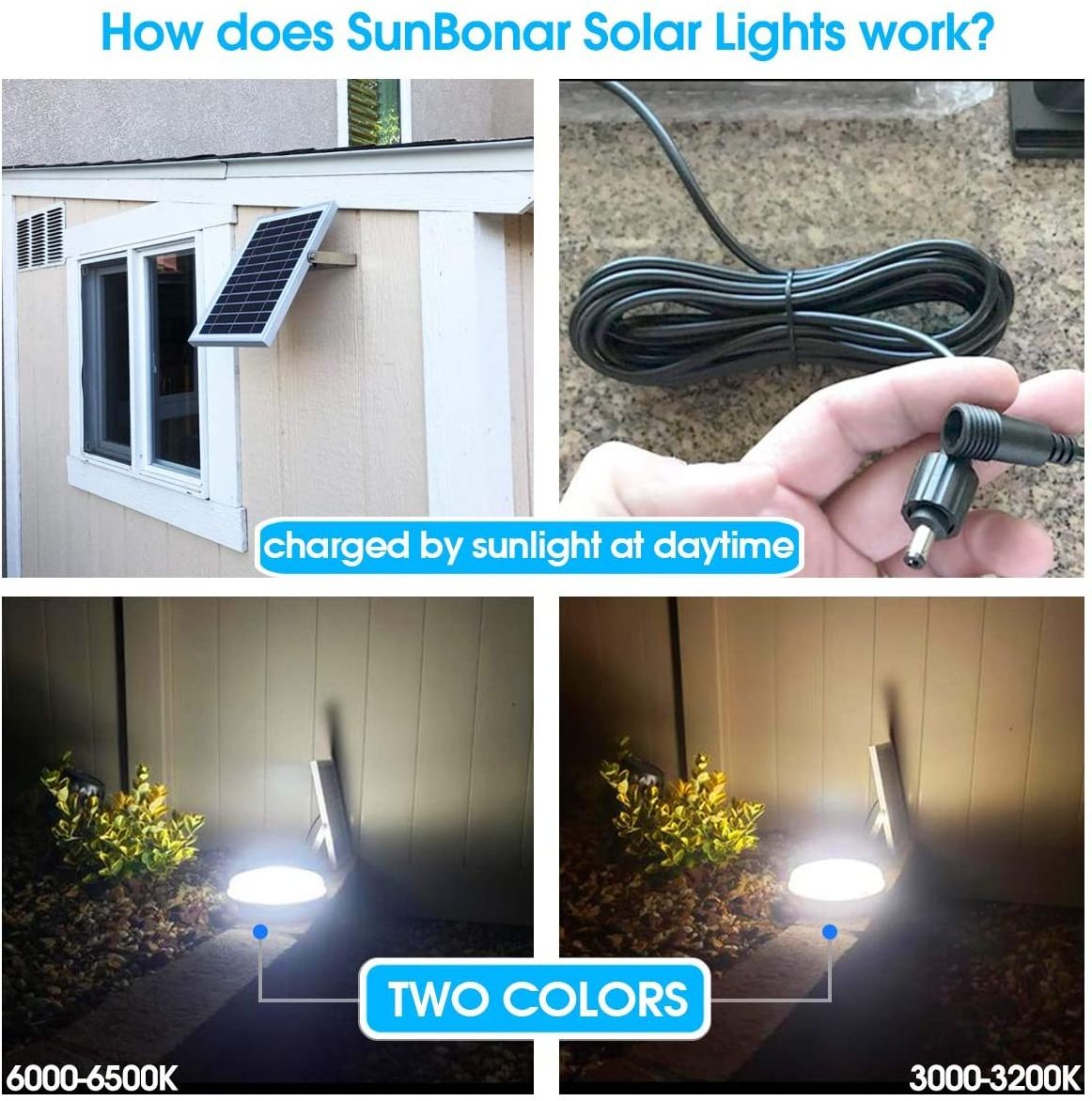 2 in 1 Outdoor Surface down light 2 head wall shed porch emergency light Timing brightness adjust Solar Panel LED ceiling lamps