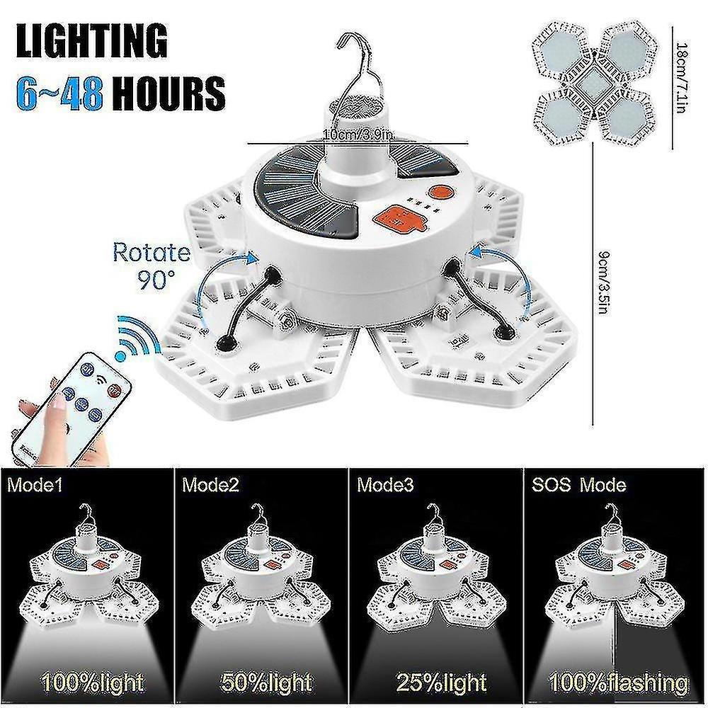 Portable lantern camping light camping lamp with hanging solar emergency light with remote controller 169led 5 mode tent light