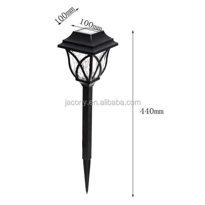 Plastic LED Solar Powered Pathway Lights Outdoor  LED Solar Landscape Decorative Lights Square Solar Pathway Lantern Light