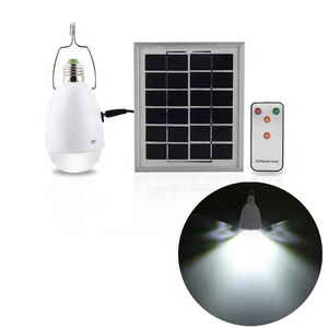 Outdoor Portable Light Solar Panel System Kit 12 LED Light Bulb for Camping Hiking Remote with USB Output Mobile Phone Charge