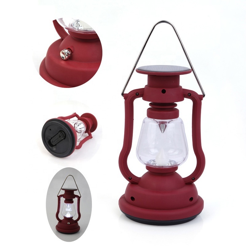 Portable solar Powered Hand Crank 7 LED Dynamo solar emergency lamp lantern Outdoor Camping Bright Lamp tent hanging Light