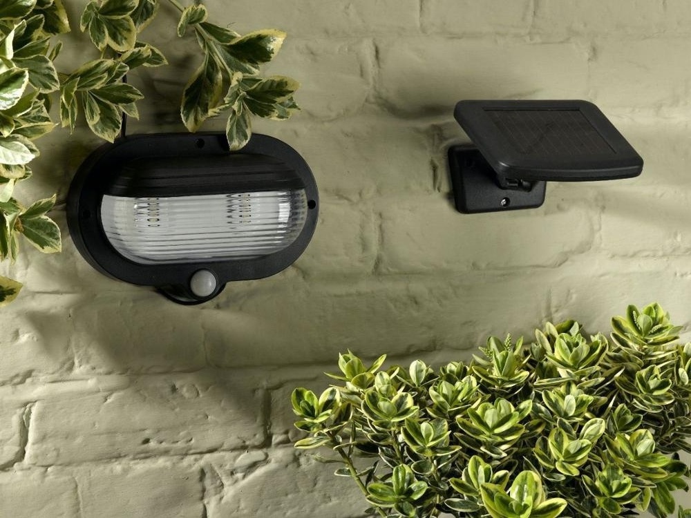 Solar charged PIR Security Motion Oval Exterior Ceiling Wall Mount Lighting Outdoor Eyelid bulkhead Lights