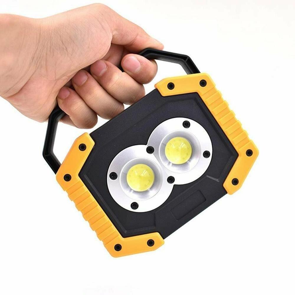 20W Rechargeable Spotlight Floodlight USB Charging Light LED COB Work Light Camping Security Portable Flood Light