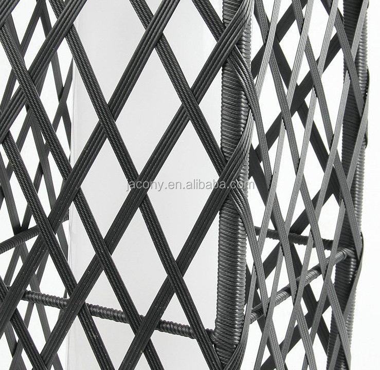 69 cm tall Wicker rattan lantern light Outdoor waterproof 25 led led solar light outdoor floor lamp garden Rattan lantern