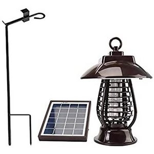 2-in-1 Solar mosquito repellent Insect Killer Zapper LED Light Fly Bug Trap Lamp Outdoor Camping mosquito killer lamp